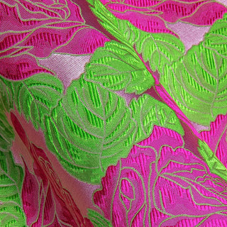 Pink Roses Light Green Silk Long Sleeve Shirt