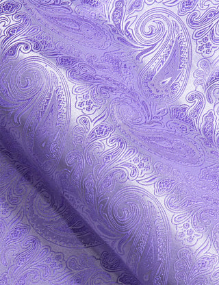New Lavender Paisley Silk Long Sleeve Shirt