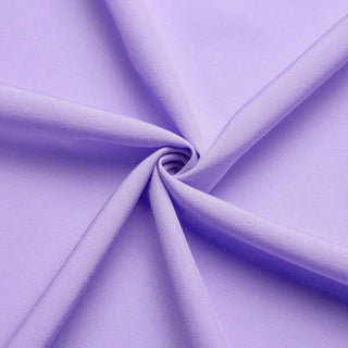 Lilac Purple Solid Silk Short Sleeve Shirt