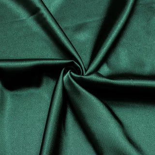 Emerald Solid Green Satin Long Sleeve Shirt