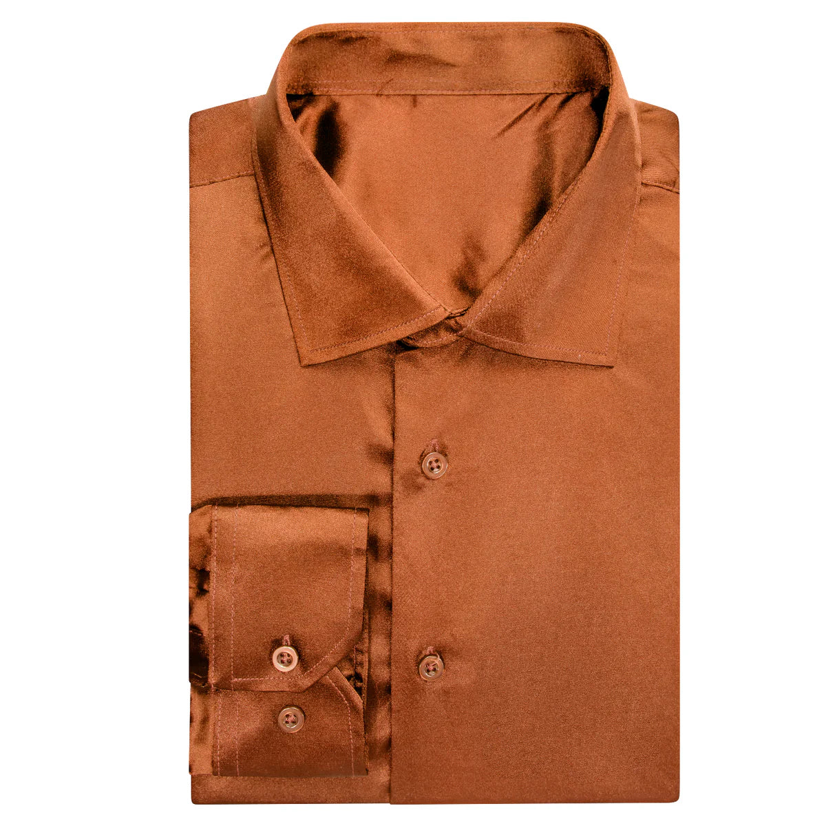 burnt orange dress shirt Men's TEK Western Long Sleeve The classic dress shirt is perfect for Party Men's Classic Fit Long Sleeve