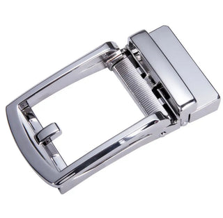 Classic Bright Silver Metal Buckle