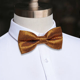 New Brand Q men's pre-tied bow tie paisley micro fiber formal wedding dark brown New Brand Q men's pre-tied bow tie paisley micro fiber formal wedding dark brown