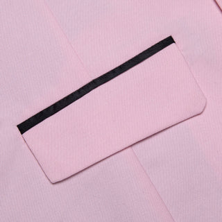 Solid Pink Silk Single Vest Waistcoat