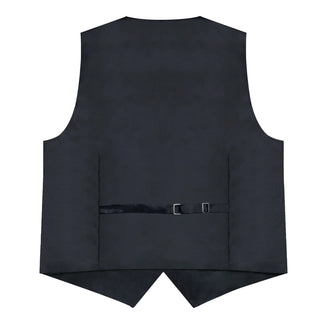 Casual Khaki Floral Jacquard Silk Men's Vest Pocket Square Cufflinks Bowtie Set Waistcoat Set