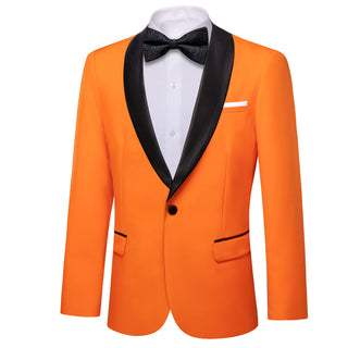 New Orange Solid Men's Blazer