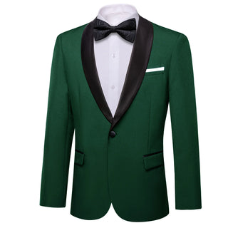 New Green Solid Men's Blazer