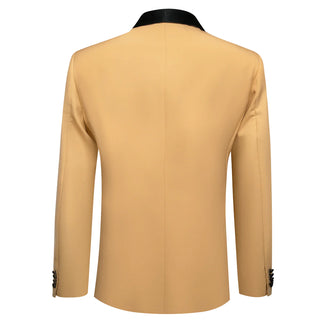 New Gold Yellow Solid Men's Blazer