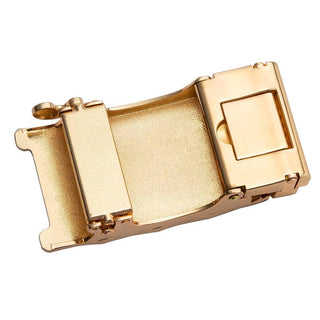 Luxury Gold Crocodile Design Buckle Genuine Leather Belt