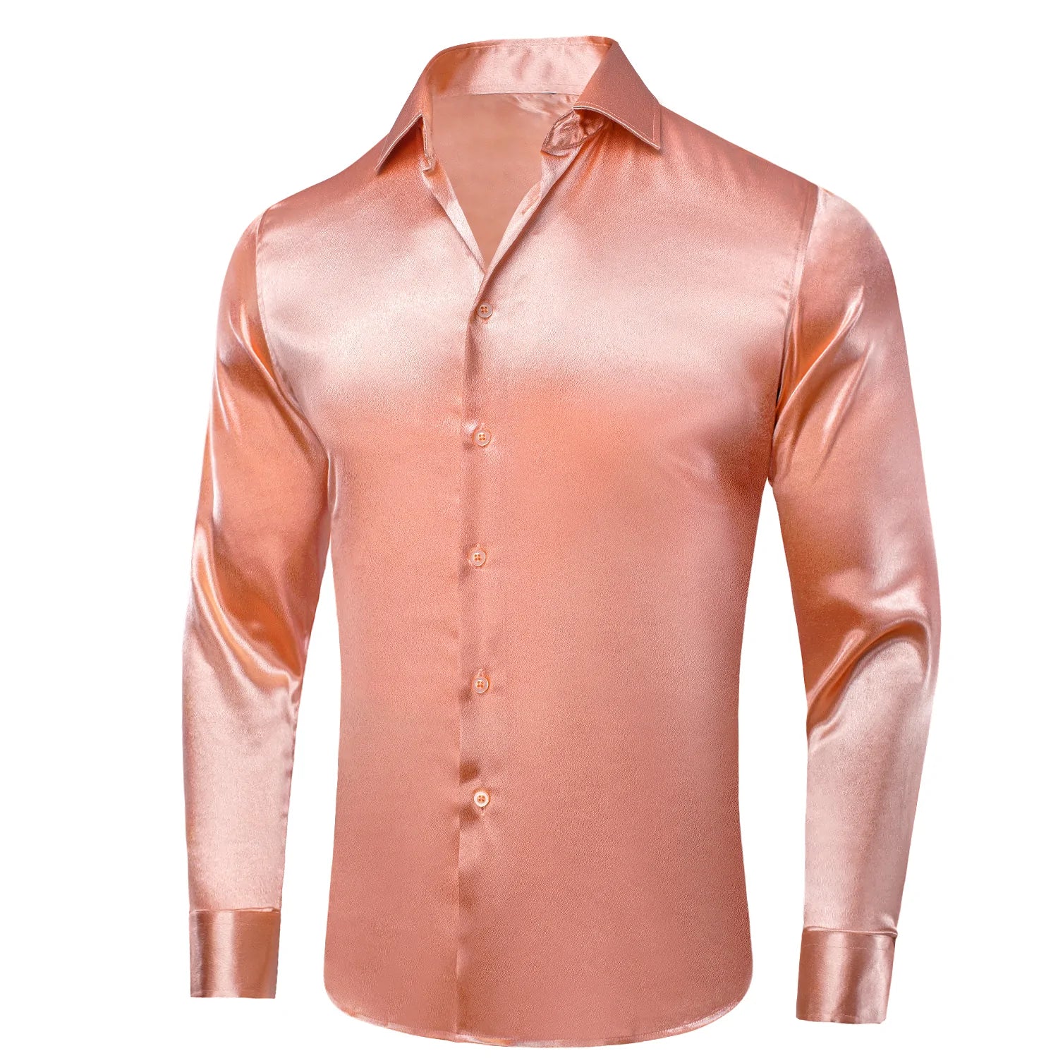 New Coral Pink Satin Men's Silk Long Sleeve Shirt – Modern Man Boutique New Coral Pink Satin Men's Silk Long Sleeve Shirt – Modern Man Boutique