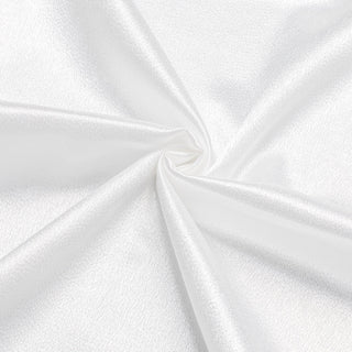 New White Satin Men's Silk Long Sleeve Shirt