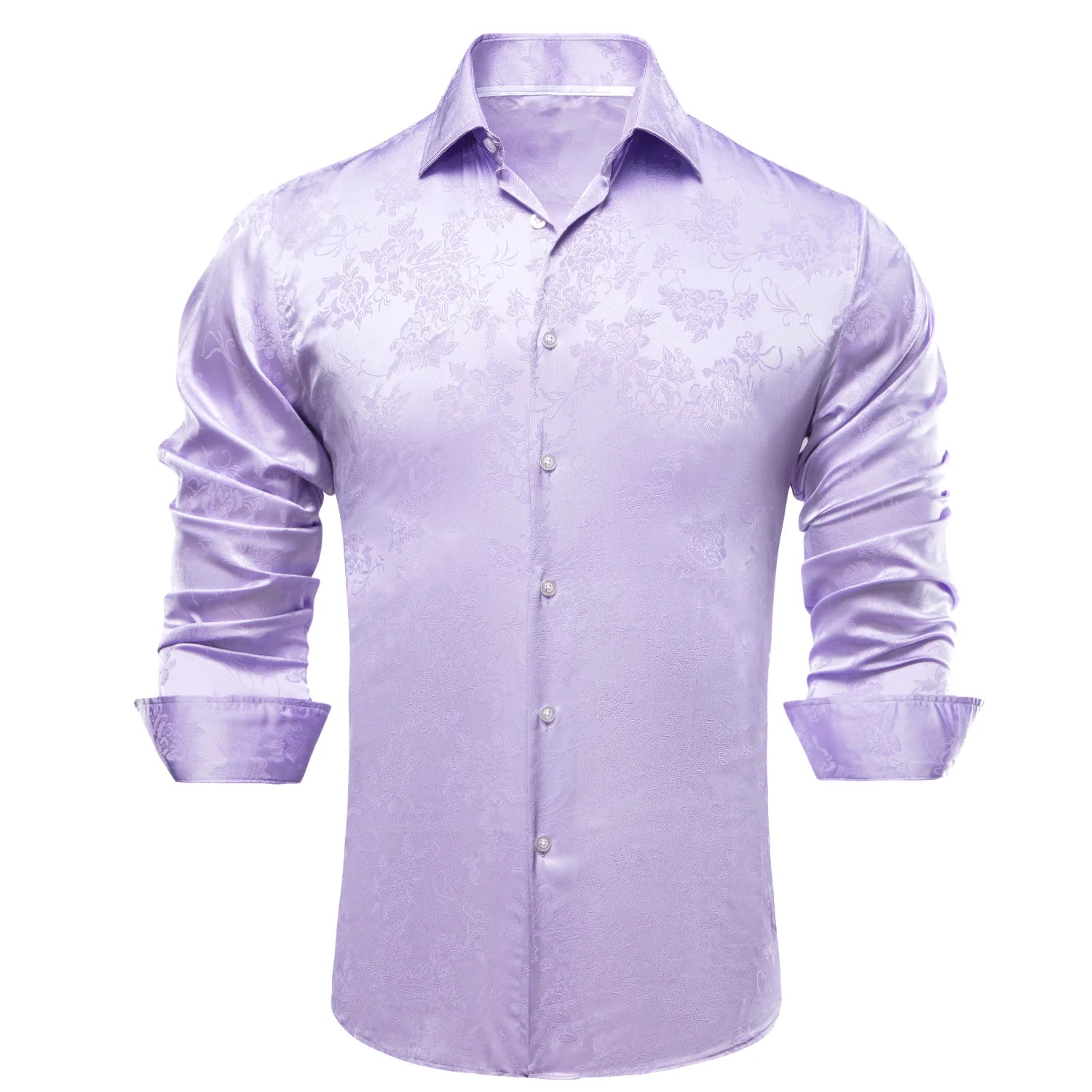 mens purple floral dress shirt Barry. Wang Mens Dress Shirt Purple Black Floral Long Sleeve Button Up Shirt, S