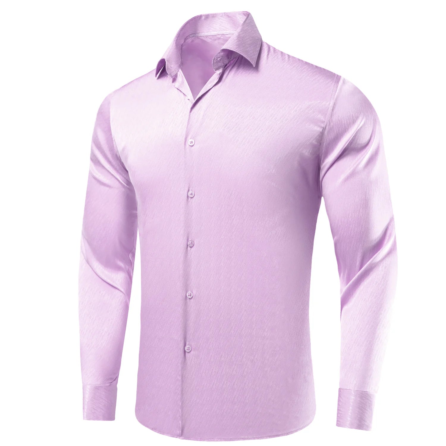 silk purple dress shirt qILAKOG Men's Luxury Shiny Silk Like Satin Dress Shirt Long Sleeve Casual Slim Fit Muscle Button Up Shirts Purple Xxxl, Size: 3XL