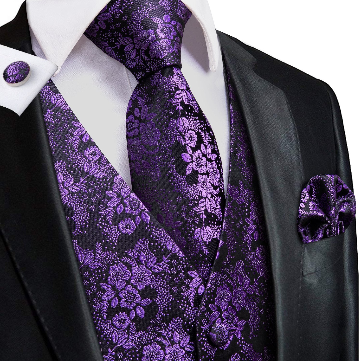 Lunar Braid Tuxedo Set | Black Tuxedo for Men | Contrast by Parth – B Anu  Designs