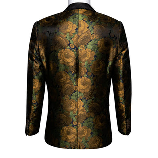New Golden Floral Novelty Men's Blazer